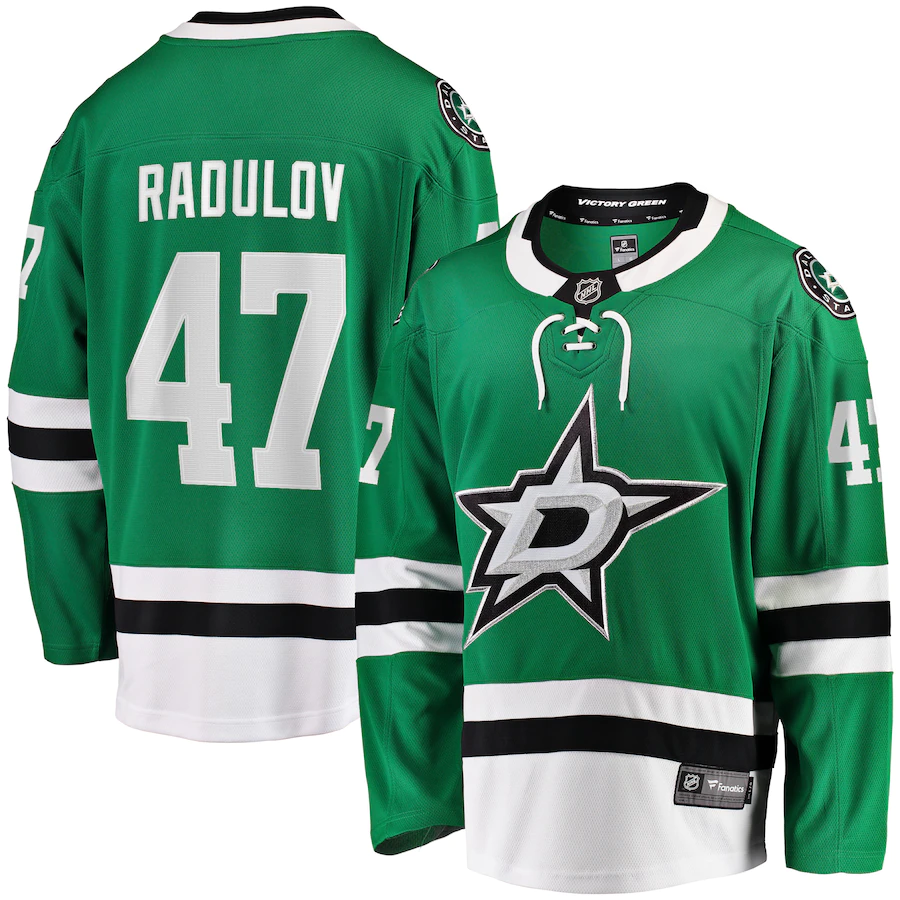 Men's Dallas Stars 47 Alexander Radulov Kelly Green Home Premier Breakaway Player Jersey