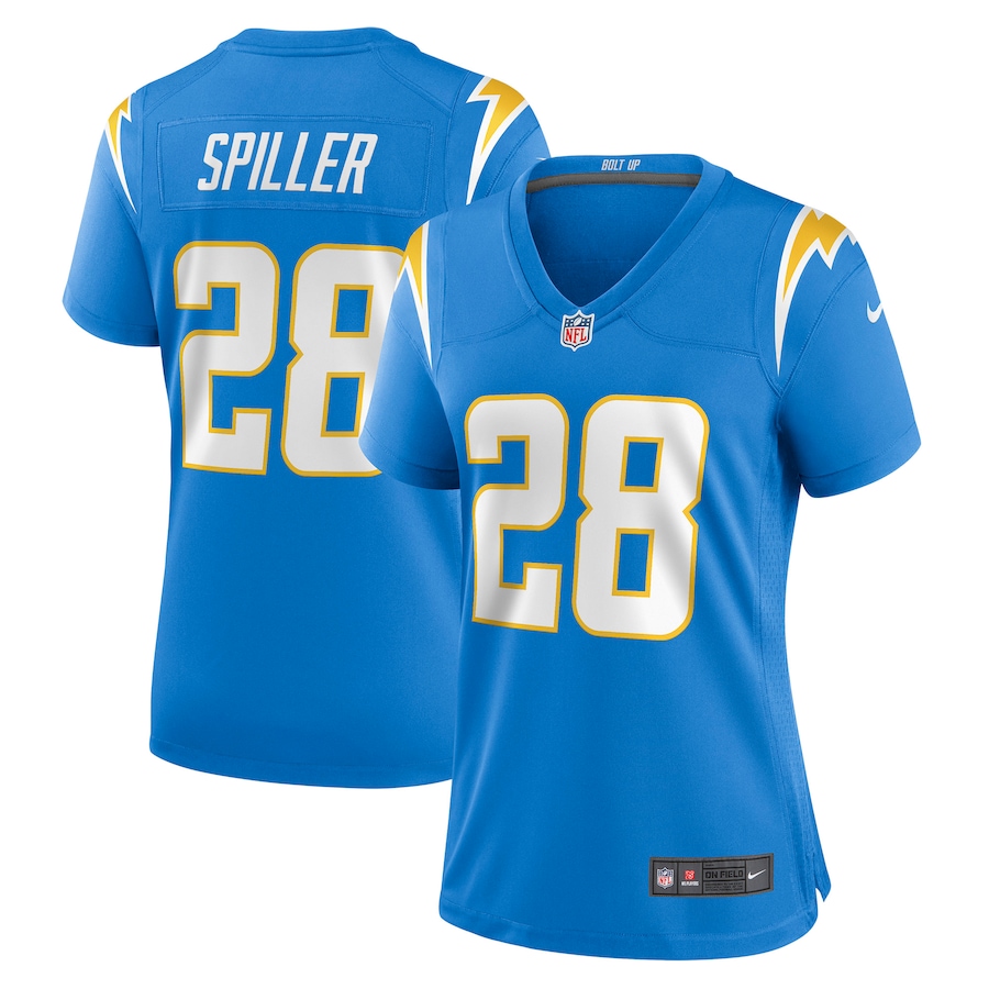 Women’s Los Angeles Chargers Isaiah Spiller Nike Powder Blue Game Jersey