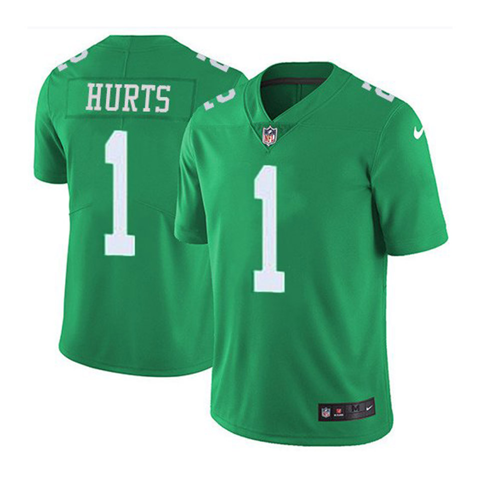 Men's Philadelphia Eagles Jalen Hurts Light Green Vapor Limited Jersey
