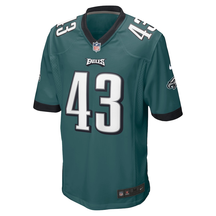 Men’s Philadelphia Eagles Kyzir White Nike Midnight Green Game Jersey