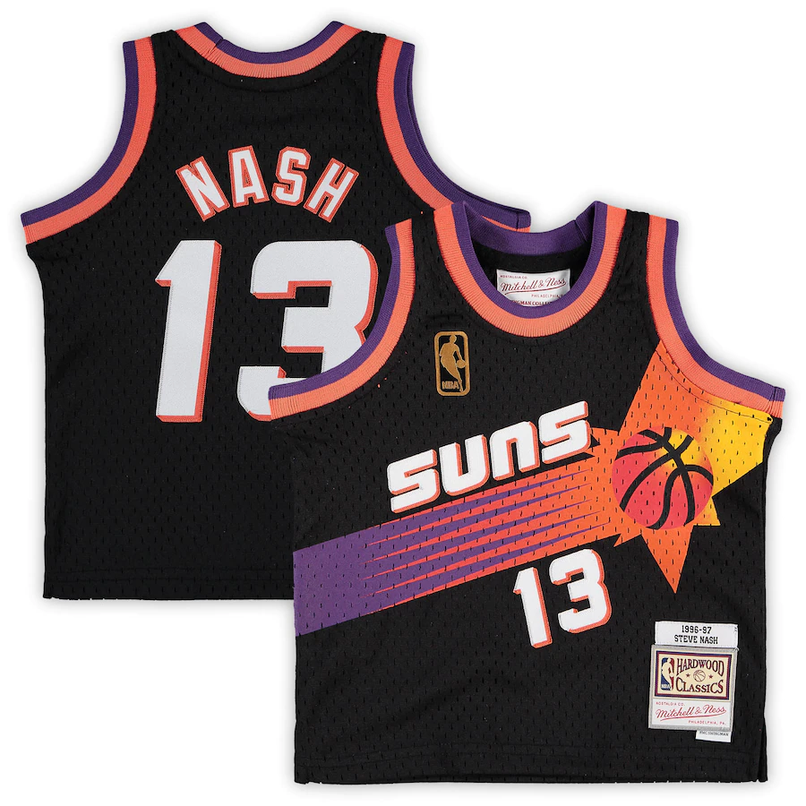 Infant Phoenix Suns Steve Nash Black 1996/97 Hardwood Classics Retired Player Jersey