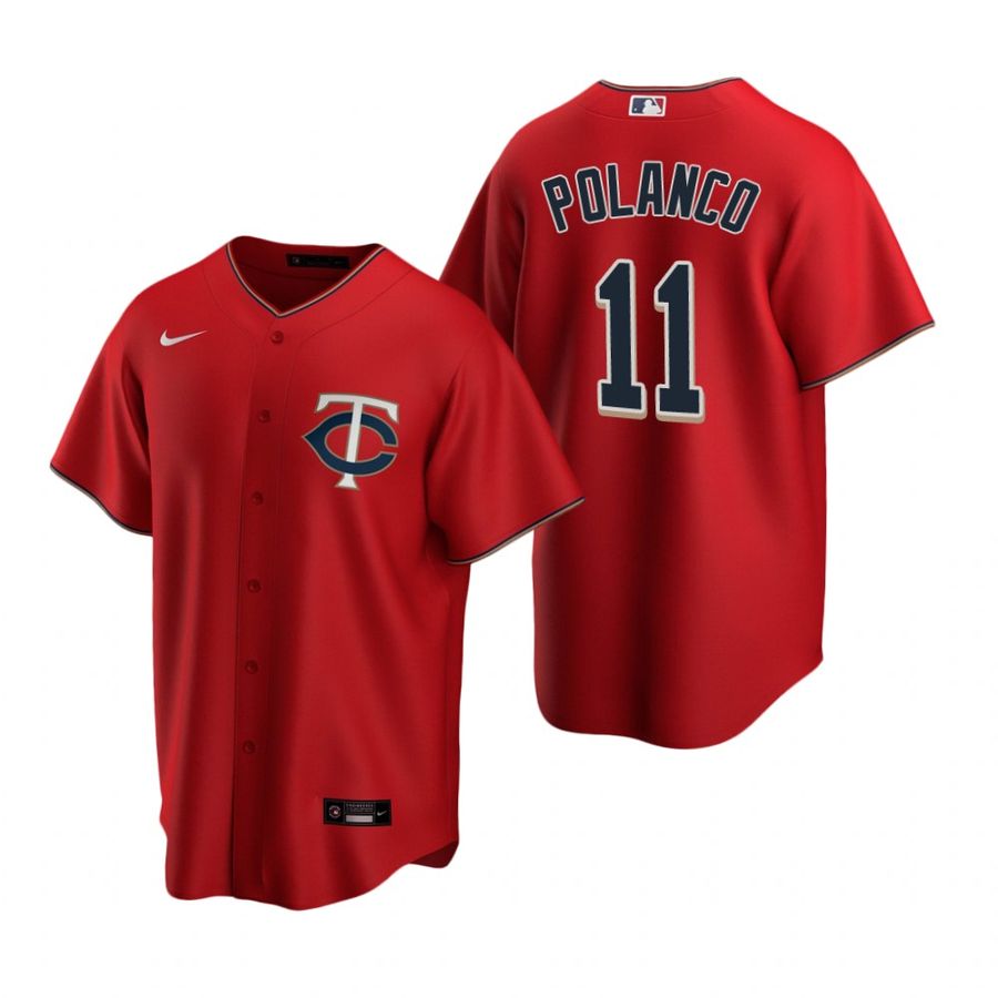 Men's Minnesota Twins Jorge Polanco Red Alternate Replica Team Jersey
