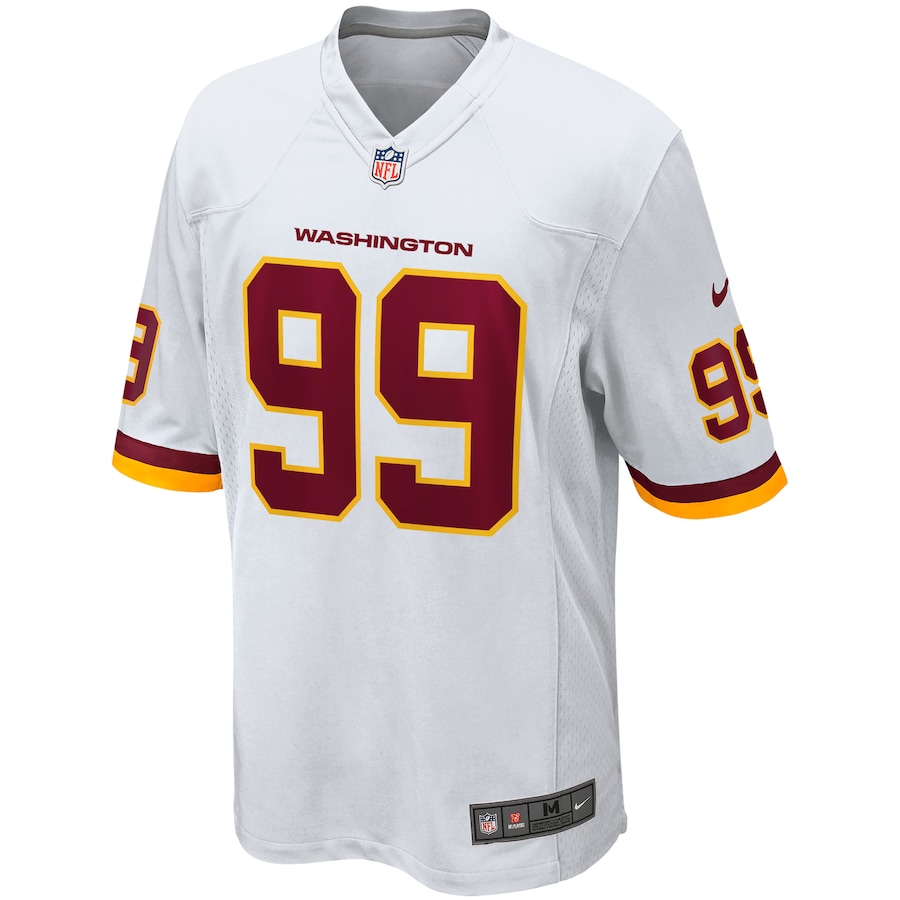 Men’s Washington Football Team Chase Young Nike White Player Game Jersey