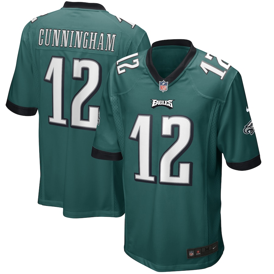 Men’s Philadelphia Eagles Randall Cunningham Nike Midnight Green Game Retired Player Jersey