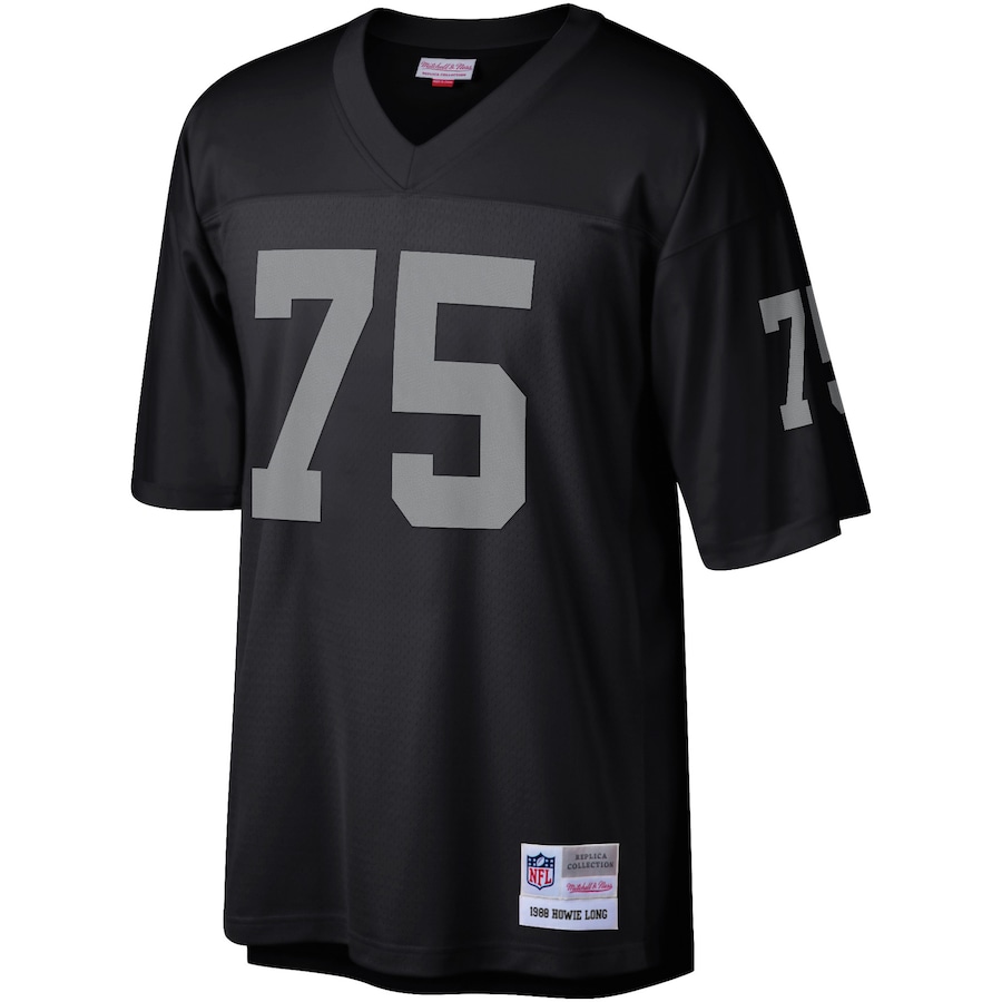 Men’s Las Vegas Raiders Howie Long Mitchell & Ness Black Legacy Replica Jersey