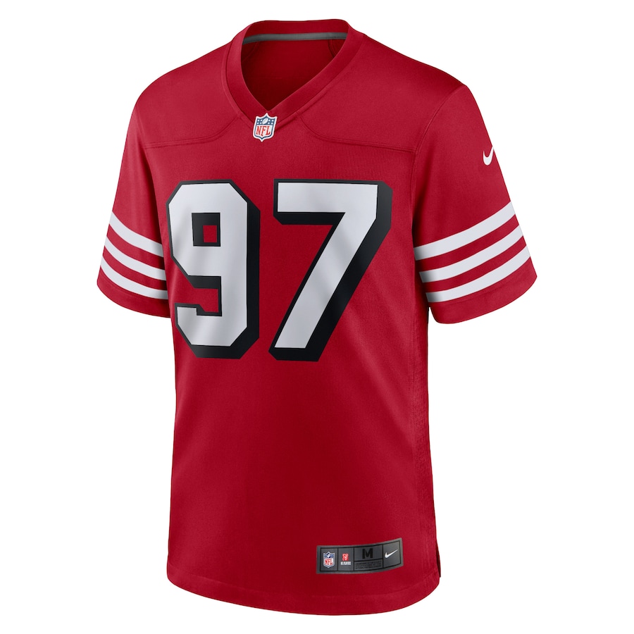 Men’s San Francisco 49ers Nick Bosa Nike Scarlet Alternate Game Player Jersey