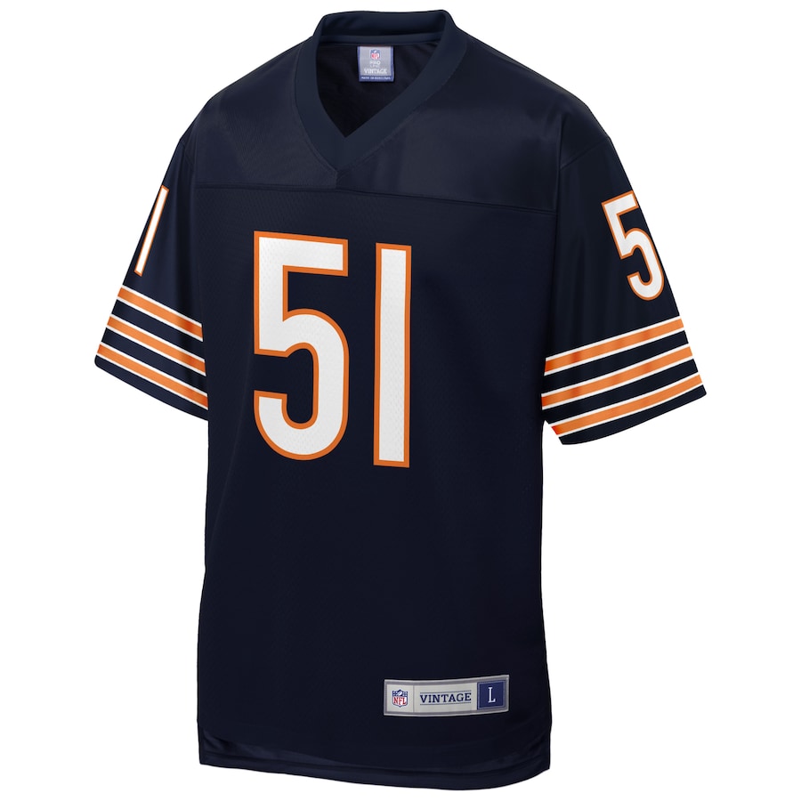 Men’s Chicago Bears Dick Butkus NFL Pro Line Navy Retired Team Player Jersey