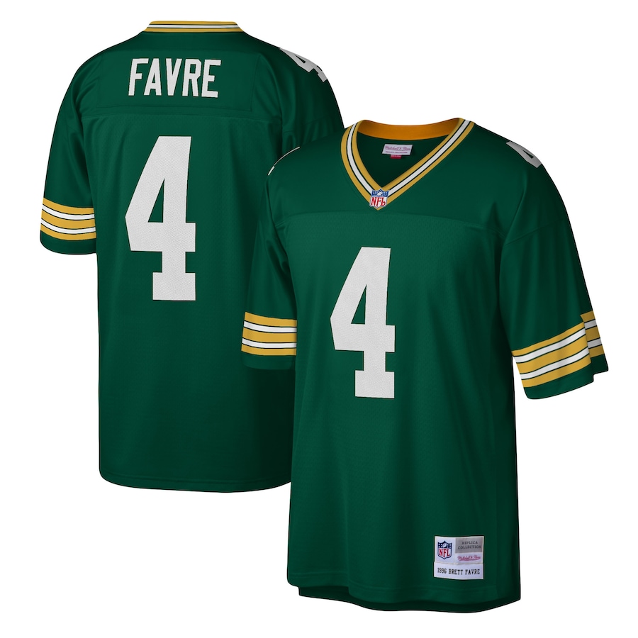 Men’s Green Bay Packers Brett Favre Mitchell & Ness Green 1996 Legacy Replica Jersey