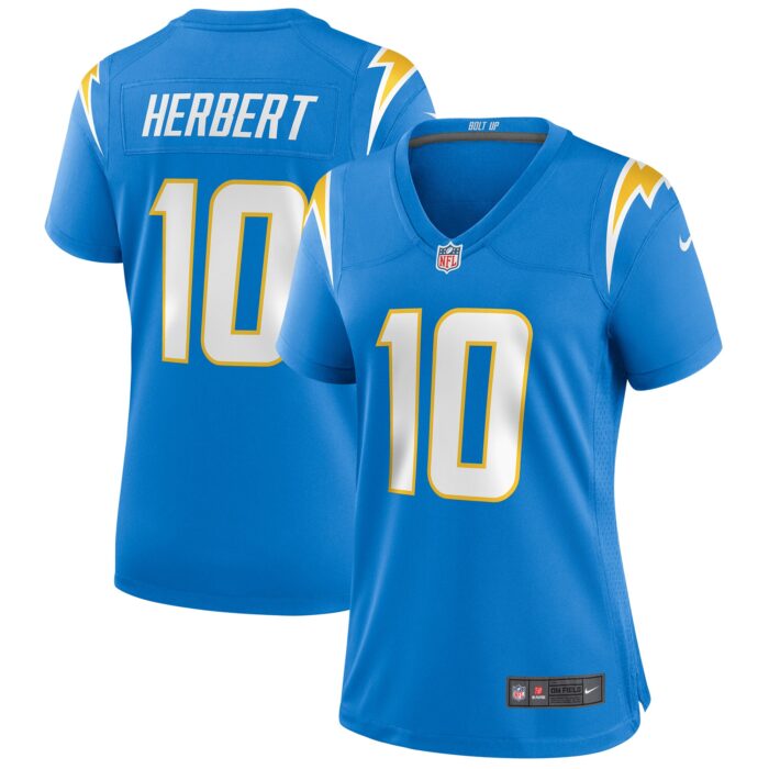 Women’s Los Angeles Chargers Justin Herbert Nike Powder Blue Player Game Jersey