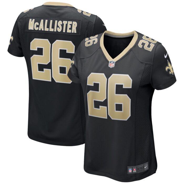 Women’s New Orleans Saints Deuce McAllister Nike Black Game Retired Player Jersey