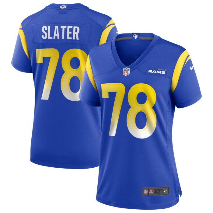 Women’s Los Angeles Rams Jackie Slater Nike Royal Game Retired Player Jersey