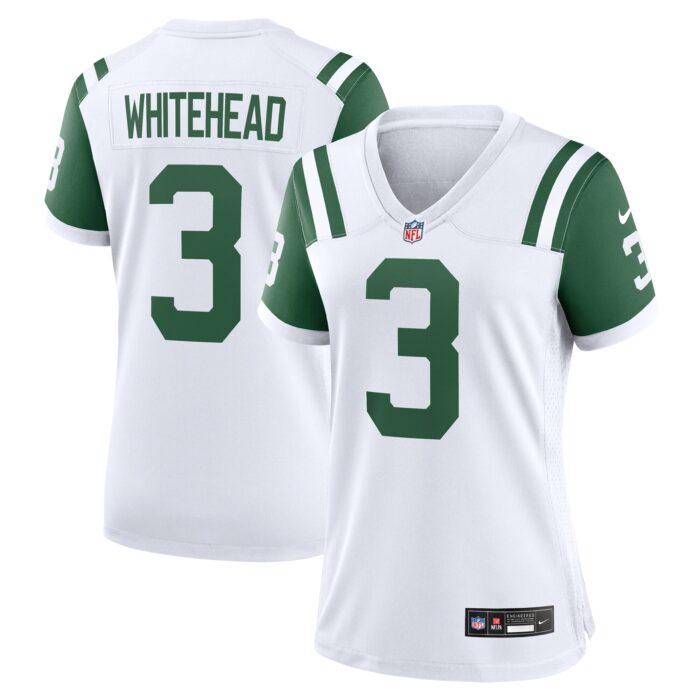Women’s New York Jets Jordan Whitehead Nike White Classic Alternate Player Game Jersey