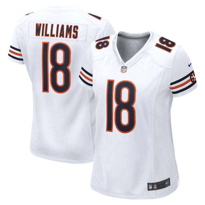 Women’s Chicago Bears Caleb Williams Nike White 2024 NFL Draft Game Player Jersey