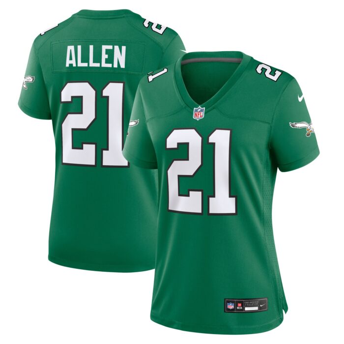 Women’s Philadelphia Eagles Eric Allen Nike Kelly Green Alternate Game Jersey