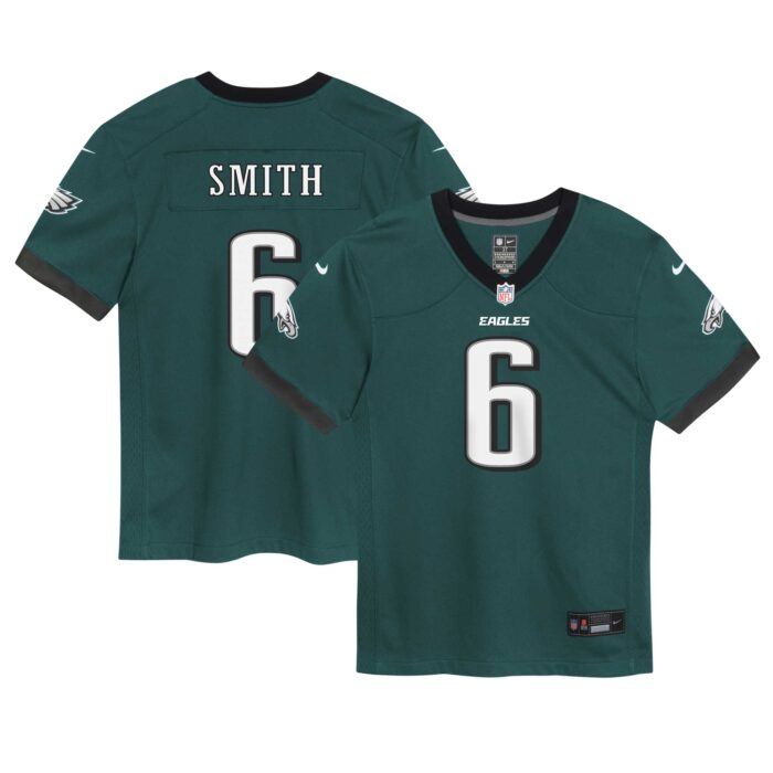 Preschool Philadelphia Eagles DeVonta Smith Nike Midnight Green Game Jersey