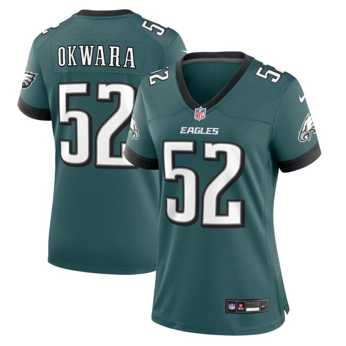 Women’s Philadelphia Eagles Julian Okwara Nike Midnight Green Game Jersey