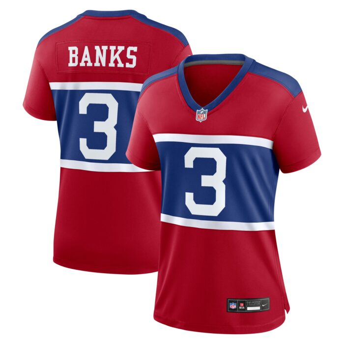Women’s New York Giants Deonte Banks Nike Century Red Alternate Player Game Jersey