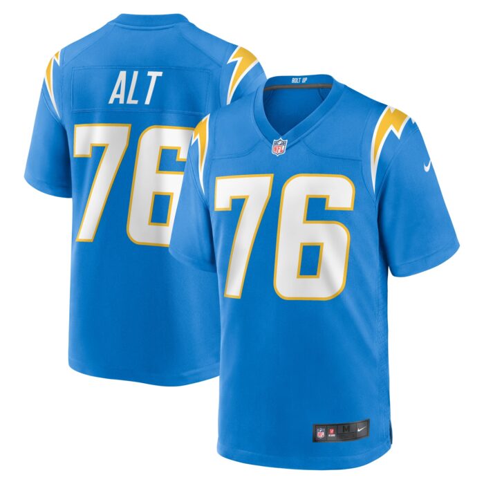 Men’s Los Angeles Chargers Joe Alt Nike Powder Blue 2024 NFL Draft First Round Pick Player Game Jersey