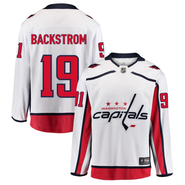 Washington Capitals Fanatics Away Breakaway Jersey – Nicklas Backstrom – Mens