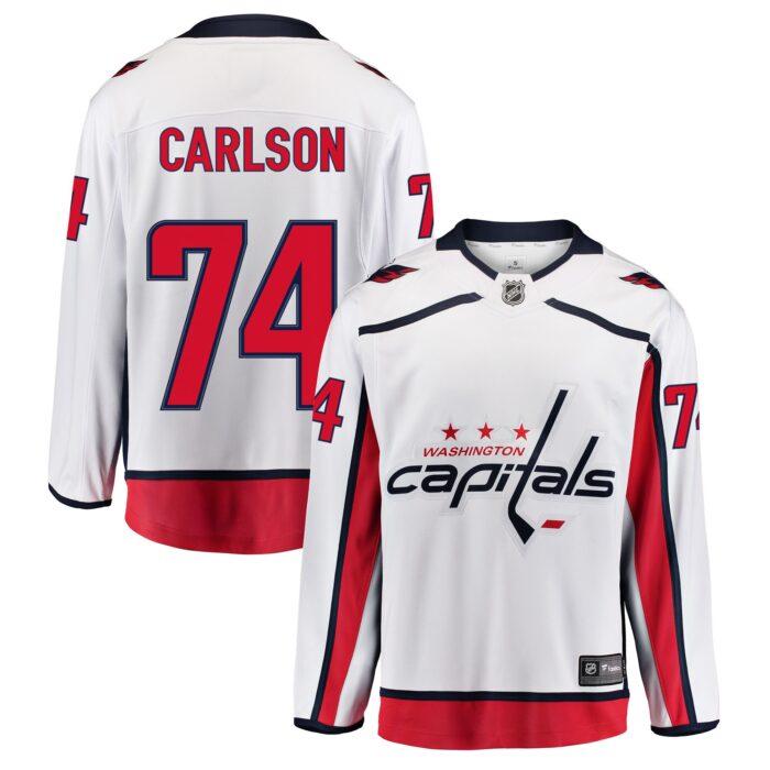 Washington Capitals Fanatics Away Breakaway Jersey – John Carlson – Mens
