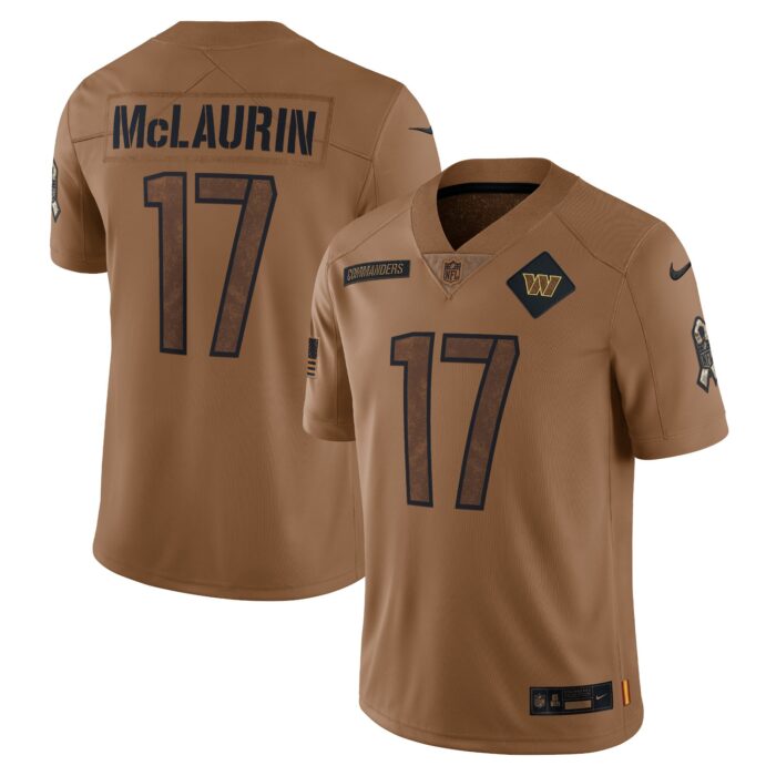 Women’s Washington Commanders Terry McLaurin Nike Brown 2023 Salute To Service Limited Jersey