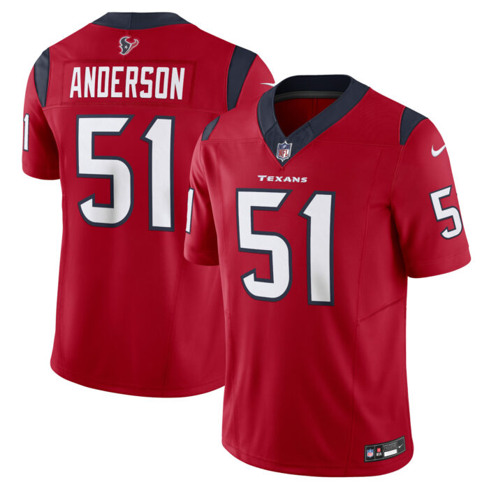 Men’s Houston Texans Will Anderson Jr. Nike Red Vapor F.U.S.E. Limited Jersey