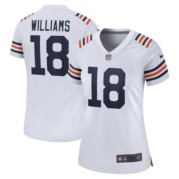Women’s Chicago Bears Caleb Williams Nike White 2024 NFL Draft 2nd Alternate Game Player Jersey