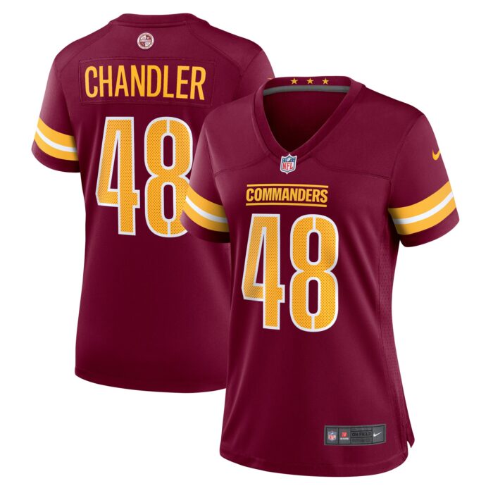 Women’s Washington Commanders Sean Chandler Nike Burgundy Game Jersey