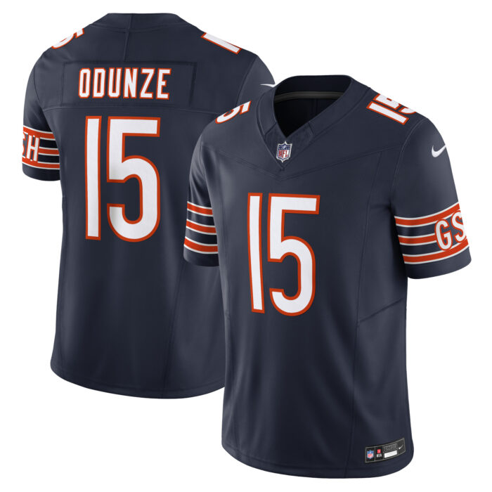 Men’s Chicago Bears Rome Odunze Nike Navy Vapor F.U.S.E. Limited Jersey