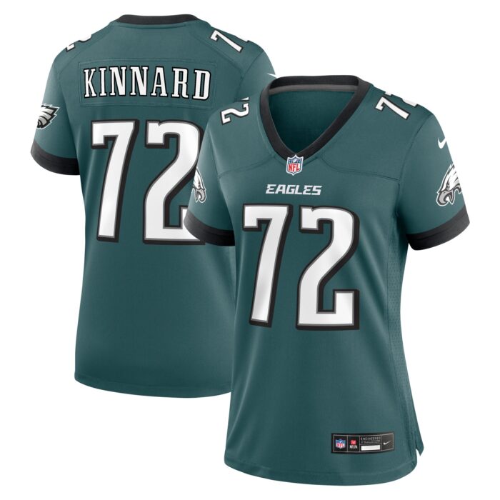 Women’s Philadelphia Eagles Darian Kinnard Nike Midnight Green Team Game Jersey