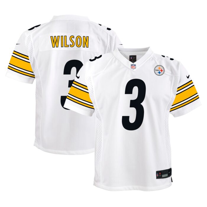 Youth Pittsburgh Steelers Russell Wilson Nike White Player Game Jersey