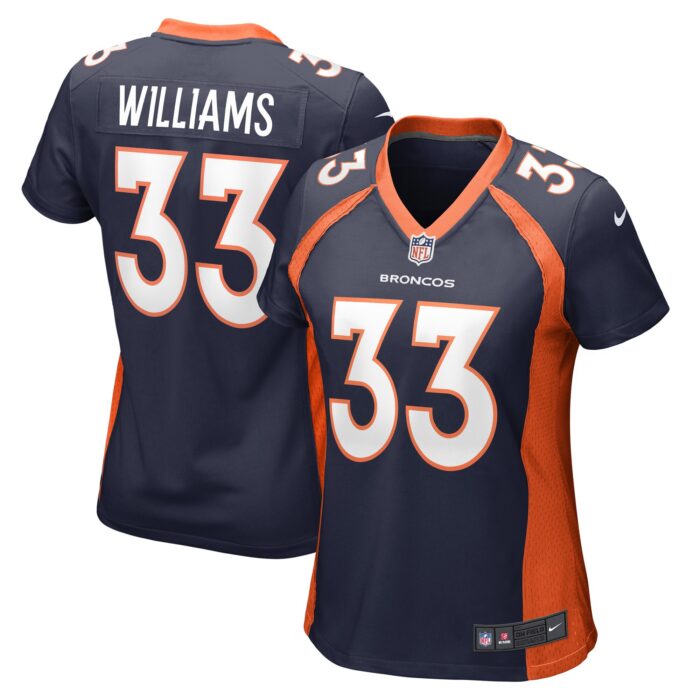 Women’s Denver Broncos Javonte Williams Nike Navy Home Game Player Jersey