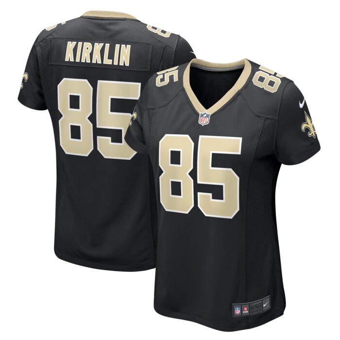 Women’s New Orleans Saints Jontre Kirklin Nike Black Team Game Jersey