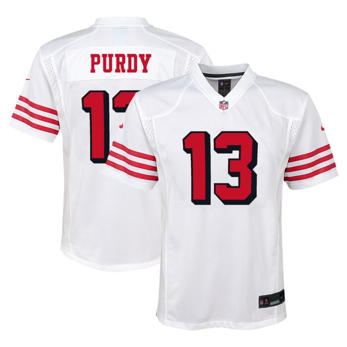 Youth San Francisco 49ers Brock Purdy Nike White Alternate Player Game Jersey