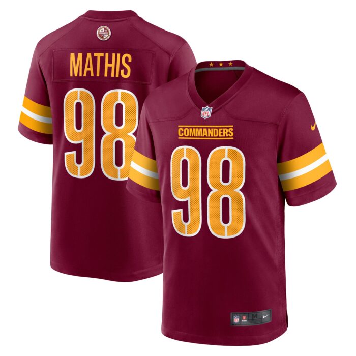 Men’s Washington Commanders Phidarian Mathis Nike Burgundy Player Game Jersey