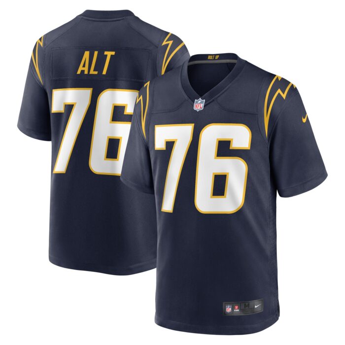 Men’s Los Angeles Chargers Joe Alt Nike Navy 2024 NFL Draft First Round Pick Player Game Jersey