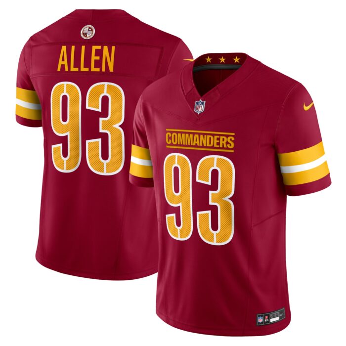Men’s Washington Commanders Jonathan Allen Nike Burgundy Vapor F.U.S.E. Limited Jersey