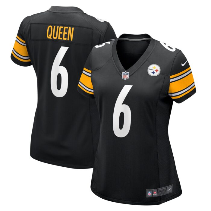 Women’s Pittsburgh Steelers Patrick Queen Nike Black Game Player Jersey
