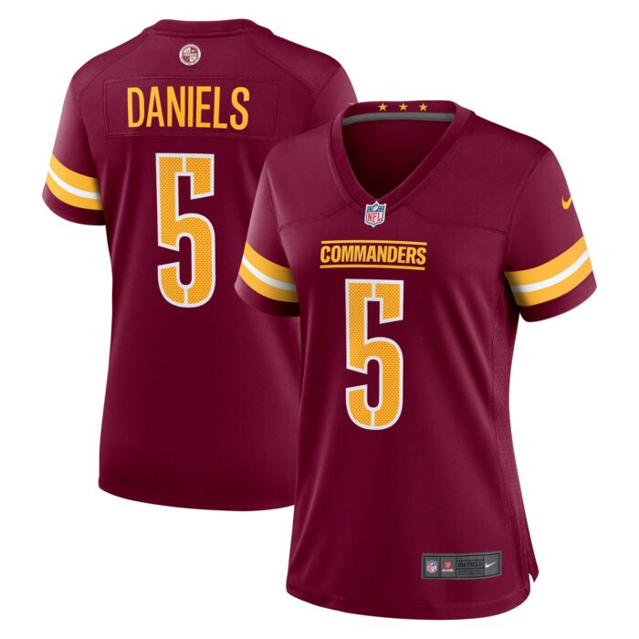Women’s Washington Commanders Jayden Daniels Nike Burgundy 2024 NFL Draft First Round Pick Player Game Jersey