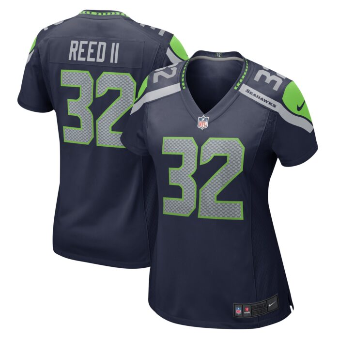 Women’s Seattle Seahawks Jerrick Reed II Nike College Navy Game Jersey