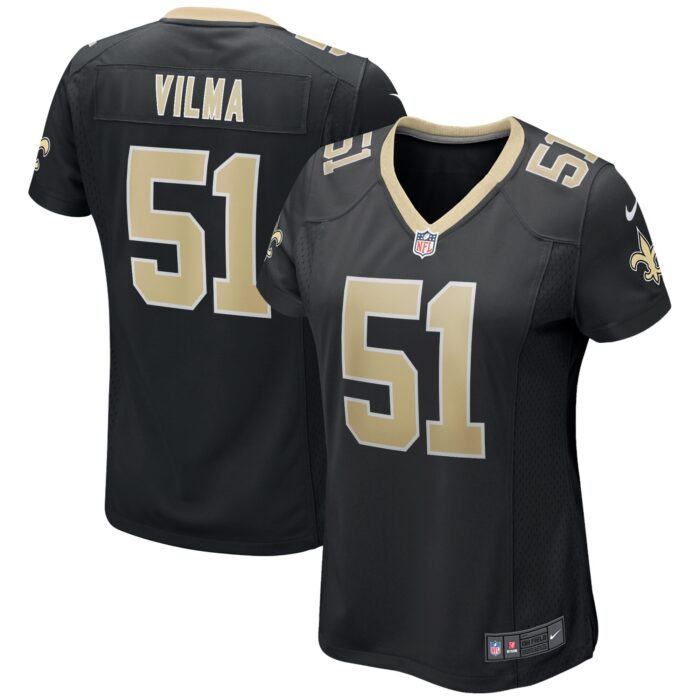Women’s New Orleans Saints Jonathan Vilma Nike Black Game Retired Player Jersey