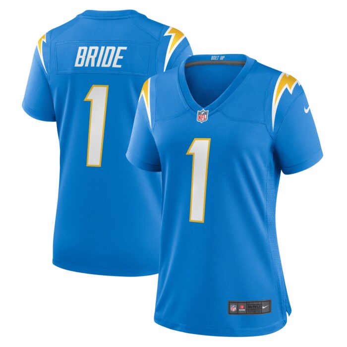Women’s Los Angeles Chargers Number 1 Bride Nike Powder Blue Game Jersey