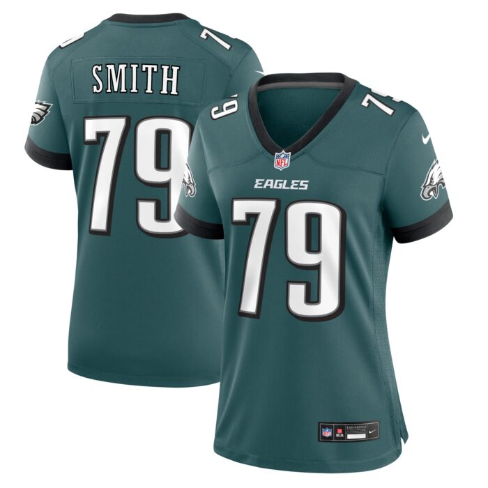 Women’s Philadelphia Eagles Lecitus Smith Nike Midnight Green Game Jersey