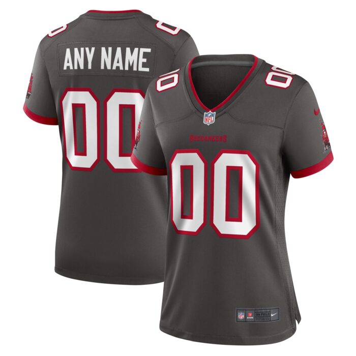 Women’s Tampa Bay Buccaneers Nike Pewter Alternate Custom Game Jersey