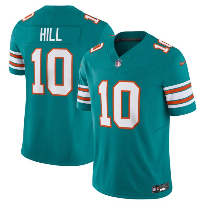 Men’s Miami Dolphins Tyreek Hill Nike Aqua Vapor F.U.S.E. Limited Jersey