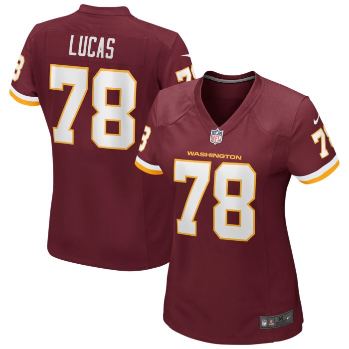 Women’s Washington Football Team Cornelius Lucas Nike Burgundy Game Player Jersey