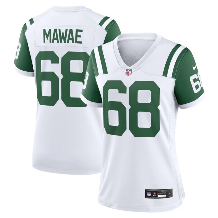 Women’s New York Jets Kevin Mawae Nike White Classic Alternate Retired Player Game Jersey