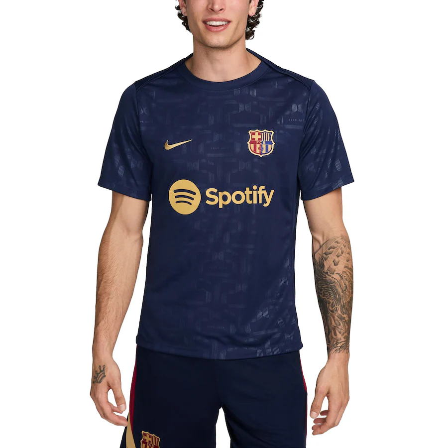 Barcelona Nike Home 2024/25 Academy Pro Pre-Match Top - Navy