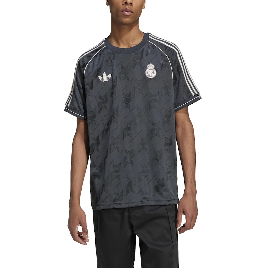 Real Madrid adidas Originals Lifestyler Jersey - Charcoal