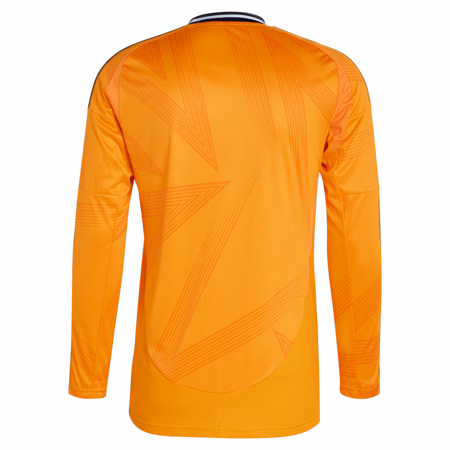 Real Madrid adidas 2024/25 Away Replica Long Sleeve Jersey - Orange